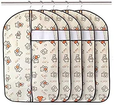QYQS 60 € 90cm Јасно Организирани Торби За Костуми Висечки Торби За Облека Покривка За Чување Плакар Покривка За Облека Капак За Прашина За