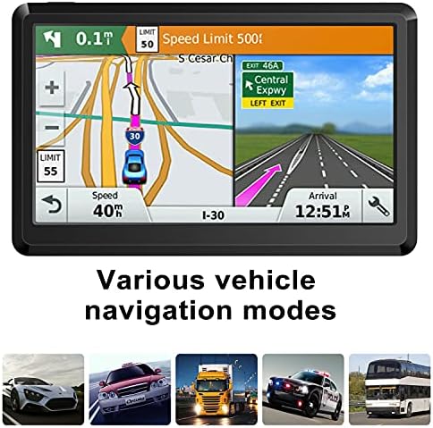 7 инчен Глобална Табла Гпс Навигација Уред Sunshade Со Најновите SAT NAV Мапа За Сите Автомобили Камиони Камион