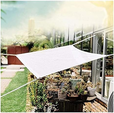 YQZZX Sunblock Shade Claint Net, ткаенина на екранот од сенка од мешунки 90% UV-отпорна, со јаже, за крошна за покривање на пергола, стаклена
