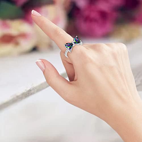 2023 година Нова дијамантска пеперутка Дијамантски прстени на женски модни прстени на личноста, креативни прстени, симпатични ветувања за неа