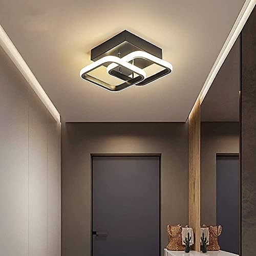 Илански модерни LED тавански светло светло за светло светло, 22W прилагодливи светла за температура на бојата за спална соба, ходник, садот, тоалет