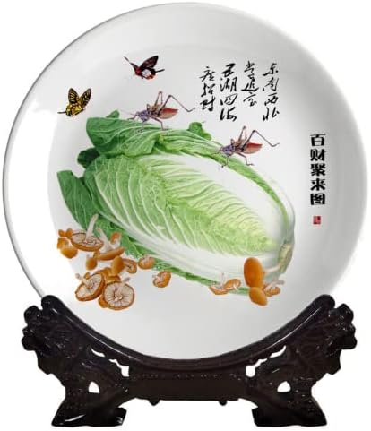 20,5 сантиметри Соберете керамичка домаќинство висечка чинија зелка Катидид кинеска класична декорација