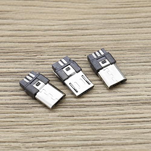 10 комплети микро USB тип Б 5 пински машки приклучок за приклучок за приклучок за приклучок за приклучок за приклучок за приклучок
