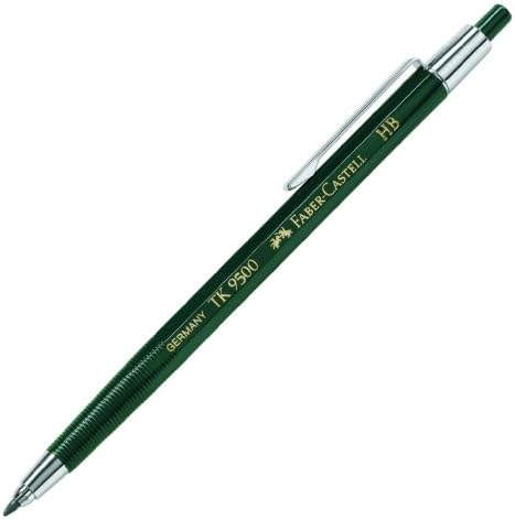 Faber -Castell 139500 - Tk 9500 маркер на опашката, дебелина: 2 mm, цврстина: Hb, Shank боја: зелена