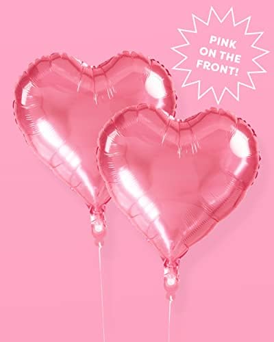 xo, Фети Розова Срце Фолија Балон Сет-4 компјутер | Роденден Украси, Bachelorette Позадина, Денот На Вљубените Бебе Туш, Vady,