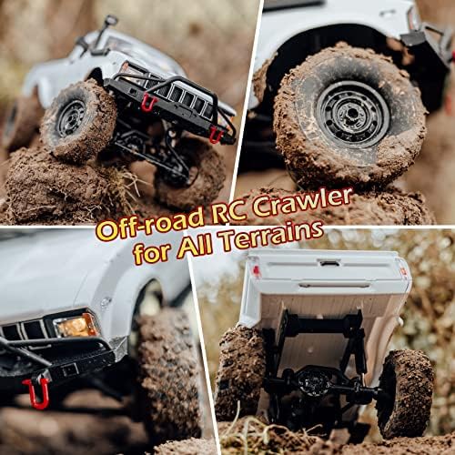 Fancywing WPL C24-1 далечински управувач со автомобил со целосна скала 1:16 4WD Off-Road Truck со фарол RC автомобил, играчки за модел на