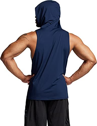 TSLA 2 пакуваат врвови на резервоарот за мажи, суво вклопување кошули за вежбање без ракави, отсечени кошула за атлетска теретана