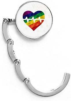 Срцев електронски ЛГБТ виножито табела за кука за декоративни затворачи за преклопување на преклопување на закачалка