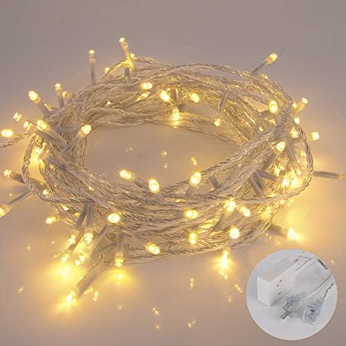 Zsirue indoor String Lights, приклучување на водоотпорни жици на светла со конекција од крај до крај, 8 режими за Божиќна градина на Ноќта