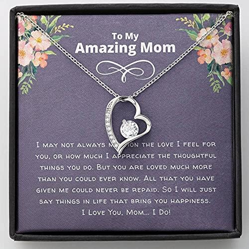 Накит Со Картички за пораки, Рачно Изработен Ѓердан-Персонализиран Подарок На Мојата Неверојатна Мајка Ѓердан, Подарок За Денот На Мајката,