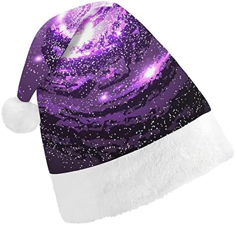 Виолетови Галаксии Маглини Космос Унисекс Класични Божиќни Капи Прекрасна Топла Капа На Дедо Мраз Божиќни Капи