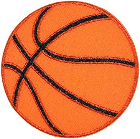 JPT - Кошаркарска спортска топка Симпатична цртана филмска везена апликација железо/шиење на закрпи значка симпатична лого -лепенка на елек јакна