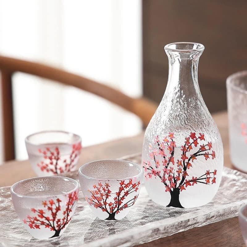 ZLXDP рачно насликана, постави керамички керамика за вино порцелан чај сад постави дома домаќинства за пијалоци за пиење за вино