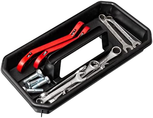 АКРО-МИЛС 09514 ПроБОКС 14-инчен пластична алатка за алатки, хоби или занаетчиски алатки за складирање со отстранлив фиока, 14-инчен X 8-инчен