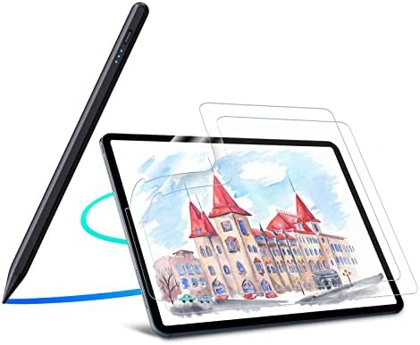 Cisteen Pro Pencil за iPad со заштитник на екранот со хартија 2 пакет за iPad Air 5, iPad Air 4 10.9 инчи и iPad Pro 11 инчи