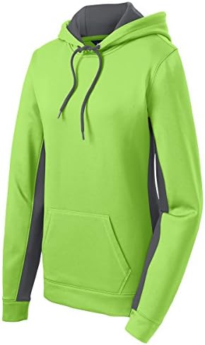 Sport-Tek Ladies Sport-Wick Fleece Colorblock Cooled Pullover