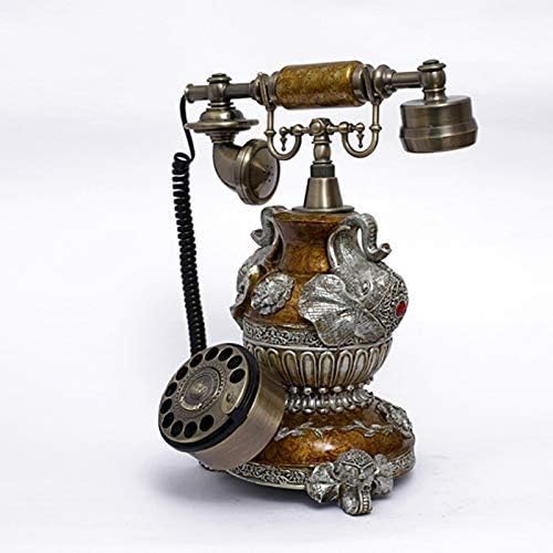 UXZDX Cujux дизајн антички телефон - ротирачки телефон - кабел ретро телефон - гроздобер декоративни телефони