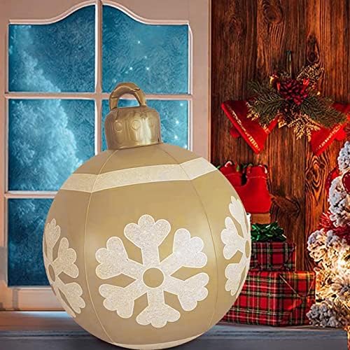 2022 надуени празнични Божиќни украси 6inch 23 Божиќни атмосфера на отворено топки Божиќни божиќни топки подарок за дома ПВЦ Божиќ насликани