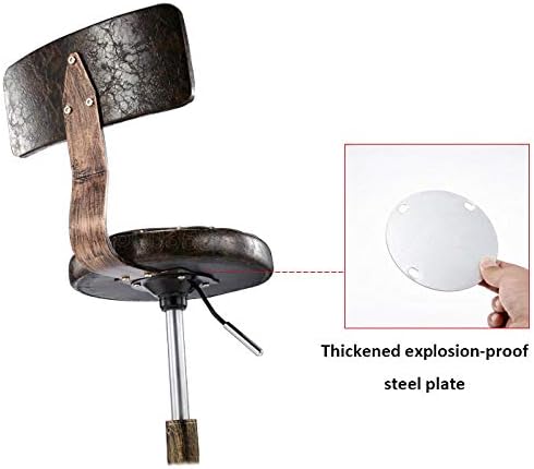 Столици за нокти на тркалото ， мала прилагодлива столица со црвено PU синтетичко кожа седиште ， прилагодлива висина 48-58 см ， Поддржана тежина