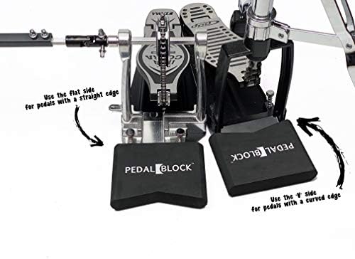 PedalBlock - Систем за прицврстување на Hi -Hat и педали - Вкупна превенција на слајд - за педал со двојни удари, штанд со Hi -капа,