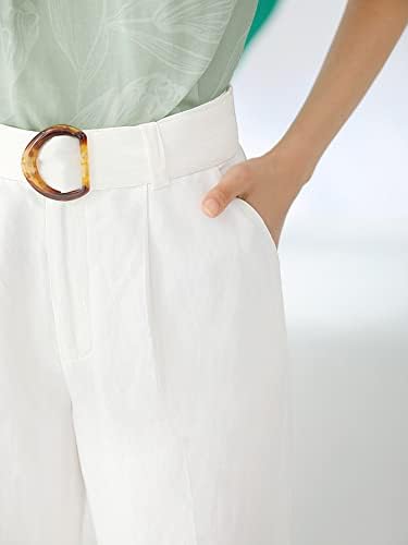 Езело женски панталони постелчиња исечени прстенести панталони за жена