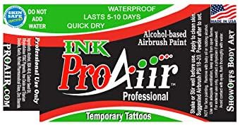 Боја на телото - Proaiir Привремена Тетоважа Мастило Стартер Пакет - 1 Мл Шишиња