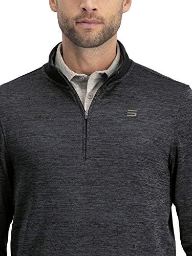 Суви вклопувани џемпери за пулвер за мажи - четвртина поштенска јакна за голф - прилагодена фит