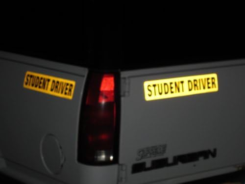 Комплет Магнети за Возачи од 3 Студенти - Знак За Рефлектирачки Автомобил - Поголем Од Другите-Големи Букви Од 2 На Магнетно - Црни