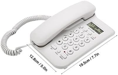 Кабел Телефон, Ѕид Монтирани Телефон Жичен Десктоп Ѕид Телефон Канцеларија Фиксен Телефон За Домашна Канцеларија Хотел