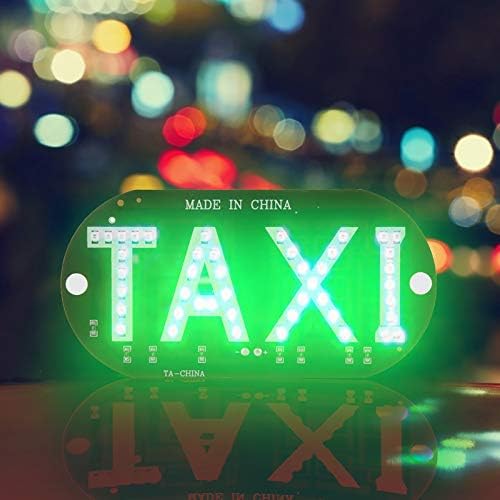 Majatou ТАКСИ LED Светло, Такси LED Знак Декор, Такси Дисплеј Сигнал Индикатор Светла, 12v Такси Кабината Покрив Светла, Знак Шофершајбната