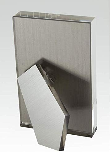 Tizo 8 x 10 акрилна кристално чиста фото рамка, сребрена поддршка