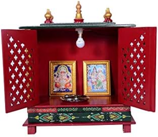 Домашен храм на Девиом/Дрвен храм/Храмот Пуја Мандир/Поја со LED сијалица