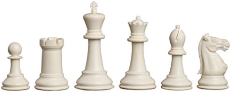 Куќата На Стаунтон-Маршал Пластични Шаховски Фигури Само-3.75 Кралот-Црвено &засилувач; Бела