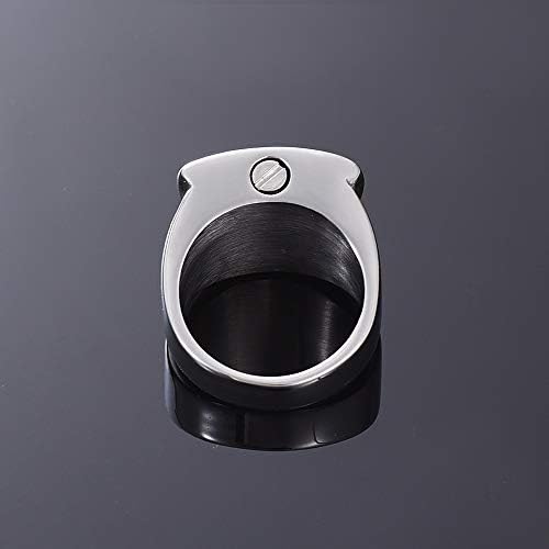 Ruitaiqin JNXL 1PCS не'рѓосувачки челик сувенирски сувенир Крос прстен за пепел Урн Меморијален ретро прстен 0223