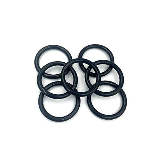 Нитрилна гума О-прстени, 17мм ОД 2,5 мм ширина, метричка буна-n тапа О-прстени со тркалезни запечатувачки запечатувања црни