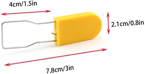 DZS Elec 25PCS челична жица пластична катанец за еднократна боја за еднократна боја за еднократно парчиња за багаж спречи губење и префрлување