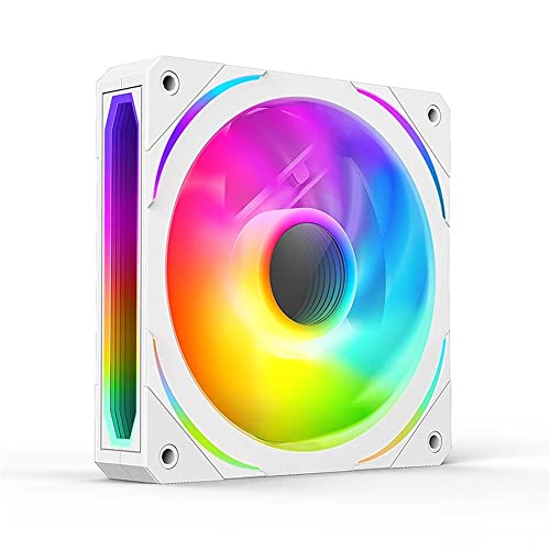 Тресење резервоар Prism 120mm Gen5 Adgrable-RGB Case Fan Бело, повеќеслоен бесконечен огледало RGB светлосен ефект 5V 3PIN Sync Sync