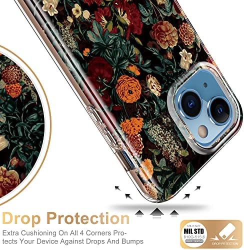 Esdot Iphone 13 Случај Со Вграден Заштитник На Екранот, Воена Одделение Солиден Покритие Со Модерен Дизајн За Жени Девојки, Заштитен Телефон