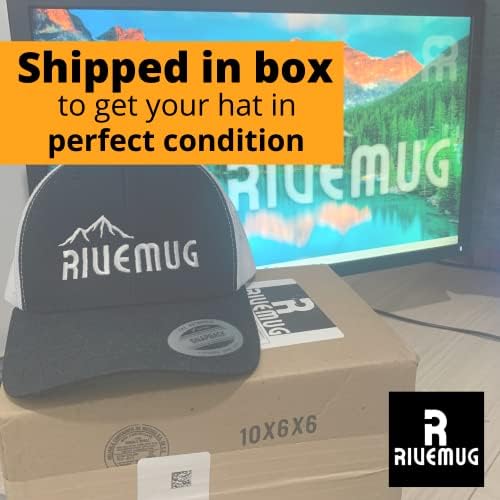 Rivemug Peace Premium Trucker Hat везена мировна рака за прилагодување на мрежи за шминка за мажи и жени