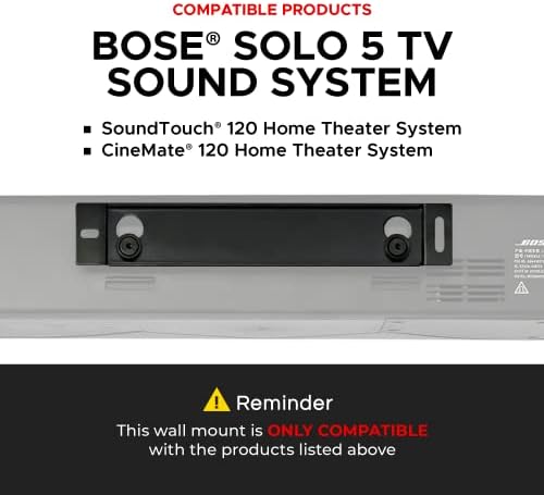 Комплет за монтирање соло 5 wallидови за Bose Solo 5 Комплетен со целиот хардвер за монтирање, дизајниран во Велика Британија