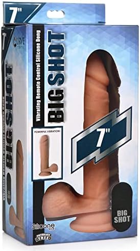 Семската тајна еуфорија голема шут вибрирајќи далечински управувач силиконски дилдо со топки - 7 инчи за жени и мажи/секс играчка за задоволство