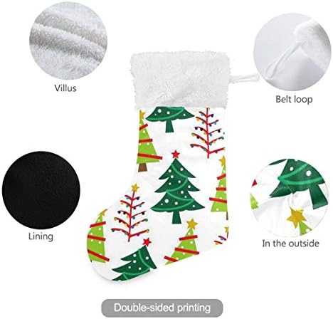 Алаза Божиќни чорапи Божиќни класични персонализирани големи декорации за порибување за семејни сезонски празници Декор 1 пакет,