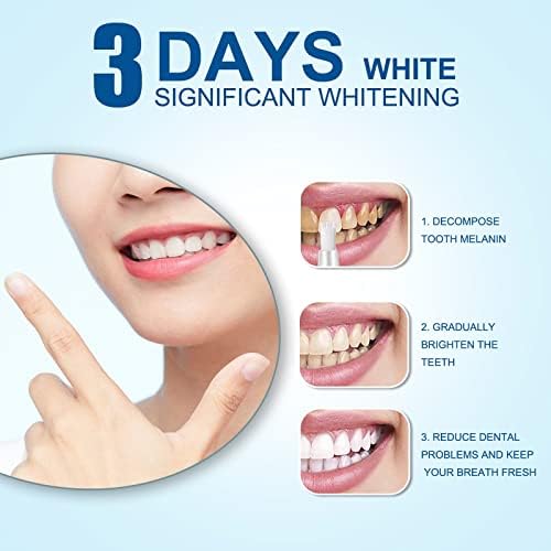 Пенкало за чистење на заби за заби, жолти заби црна дамка валкана чиста заби без чувствителност лесен за употреба 2*3ml Директна