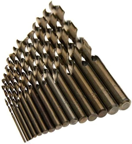 Планински мажи Тврдајте вежба 15 парчиња поставени 1,5мм-10мм кобалт со голема брзина челик за вежбање за вежбање M35 алатка за не'рѓосувачки челик Поставете ја целата ?