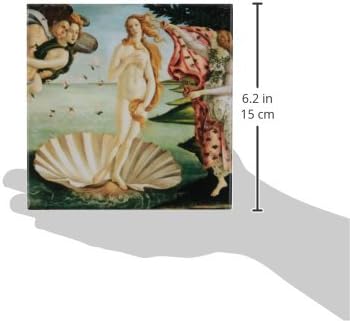 3дроза 3Д Роза Ботичели Раѓањето На Венера 1485 Позната Класична Уметност од италијански Мајстори Океанско Море Школка Ремек-Дело-Керамичка Плочка,