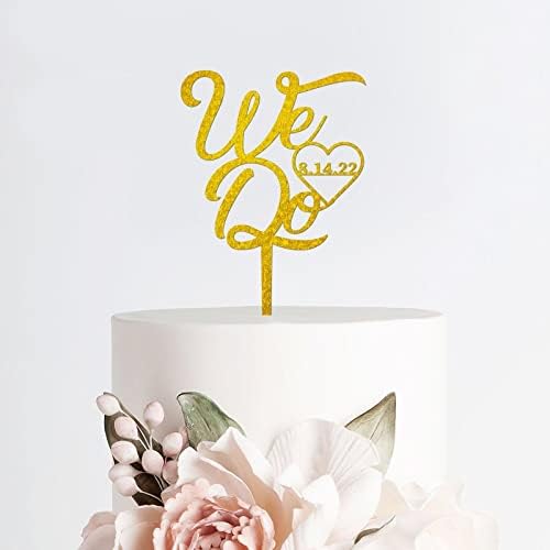 Дрвени персонализирани врвови за свадбени торта за да бидат невеста и младоженецот златен сјај торта Топер гроздобер торта за декорација
