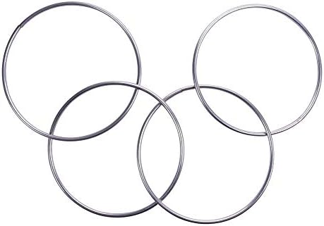 Уживател на поврзување на прстени сет од 4 метални прстени, магични трикови фази илузии магнетно поврзување прстен магични магионики додатоци за волшебници, DIA 30cm