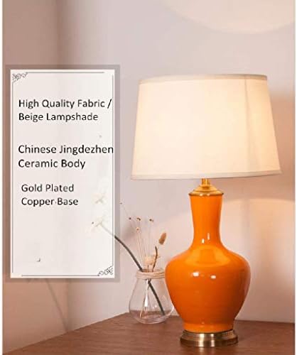 GPPZM табела за ламба, портокалова керамика со силуета хартиена сенка ， модерна ретро американска декорација на домови