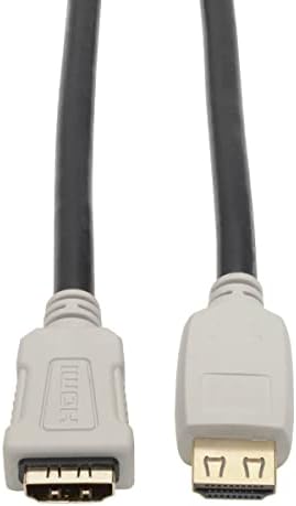 Трип Лајт Голема Брзина 4К HDMI 2.0 б Продолжен Кабел Со Приклучоци За Зафаќање , Црна, 15 стапки.
