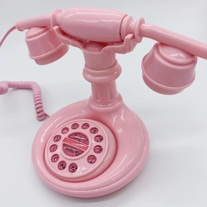 WYFDP розов цртан филм мини фиксен телефон фиксна телефонска домашна спална соба за деца